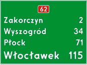 znak drogowy E-14